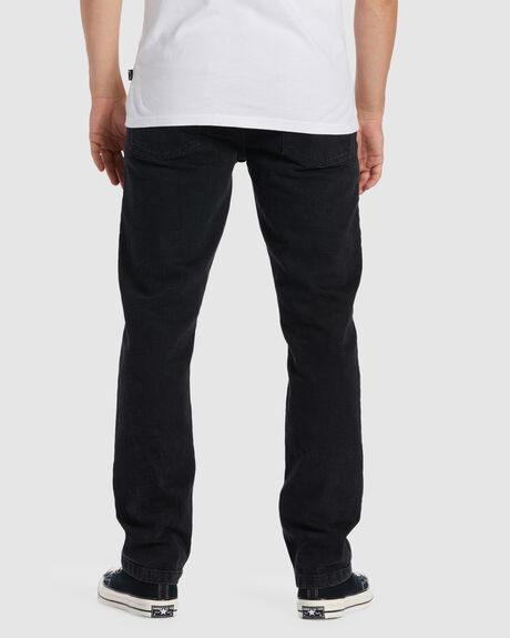 WASHED BLACK MENS CLOTHING BILLABONG JEANS - ABYDP00110-WAA