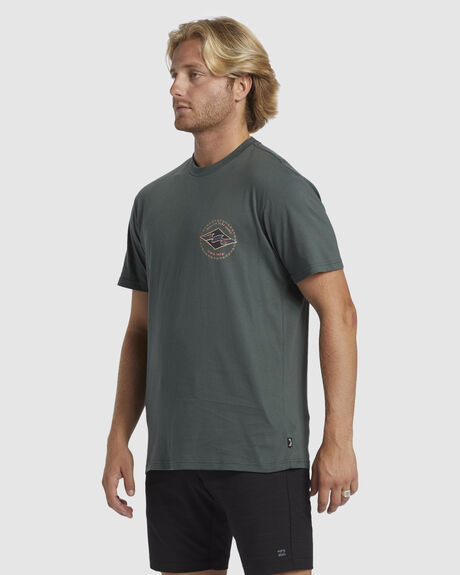 SLATE GREEN MENS CLOTHING BILLABONG T-SHIRTS + SINGLETS - ABYZT02451-KRN0