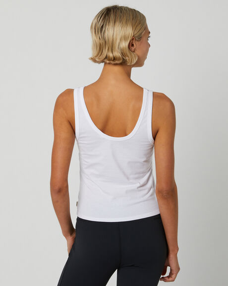 OPTICAL WHITE WOMENS CLOTHING RIP CURL T-SHIRTS + SINGLETS - 07HWTE3262