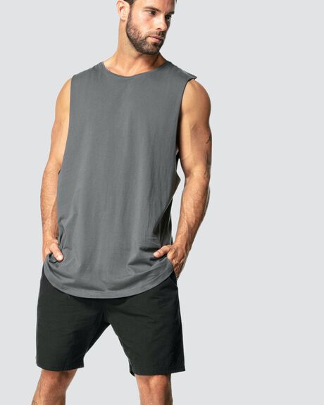 CHARCOAL MENS CLOTHING ONEBYONE SINGLETS + TANKS - OBO-1071-S