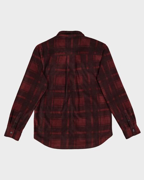 BURGANDY NORTH SEA MENS CLOTHING QUIKSILVER SHIRTS - UQMFT03036-BRG1