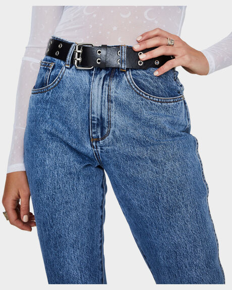 BLACK WOMENS ACCESSORIES NEON HART BELTS - 17678600021