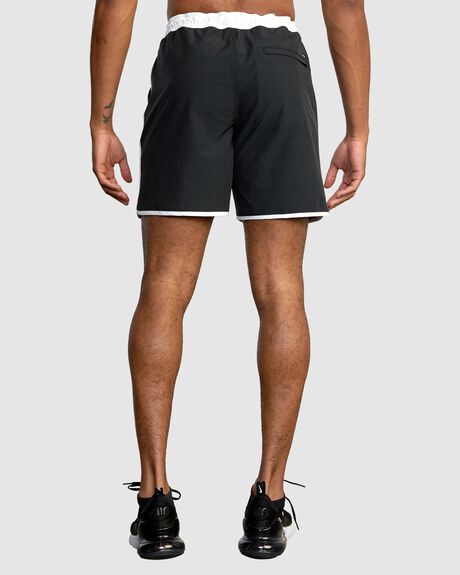 BLACK MENS CLOTHING RVCA SHORTS - AVYWS00144-BLK