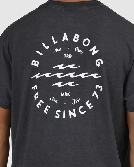 BLACK MENS CLOTHING BILLABONG T-SHIRTS + SINGLETS - UBYZT00318-BLK