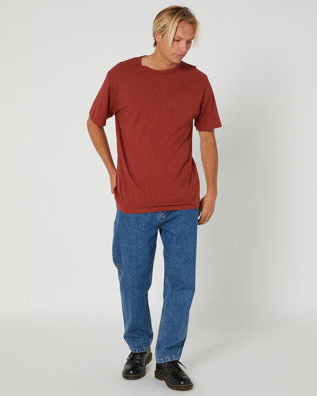BURNT HENNA MENS CLOTHING THRILLS BASIC TEES - TS22-100HBHEN