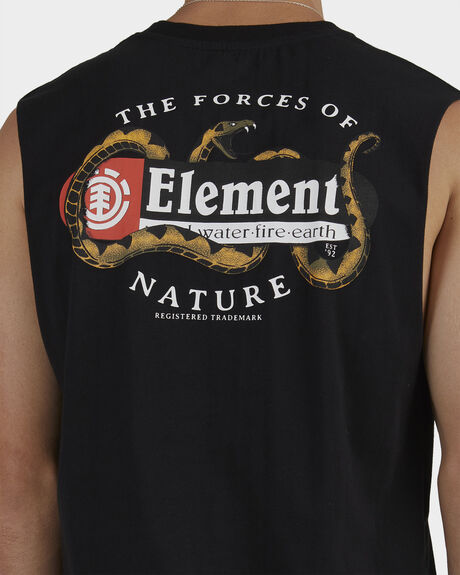 FLINT BLACK MENS CLOTHING ELEMENT SINGLETS + TANKS - ULYZT00127-FBK