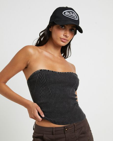 BLACK WOMENS CLOTHING NEON HART TOPS - 1000105603-BLK-XXS
