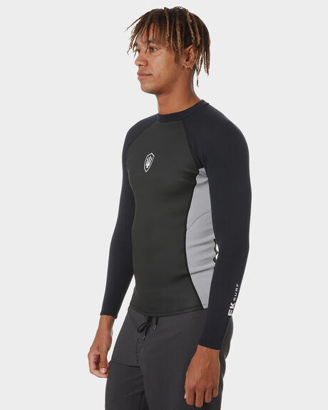 BLACK GREY SURF MENS FK SURF VESTS - 2103GBLKGR