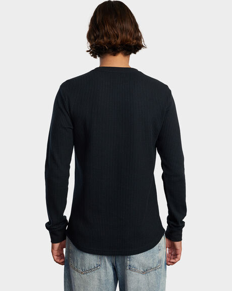 BLACK MENS CLOTHING RVCA KNITS + CARDIGANS - AVYKT00104-BLK