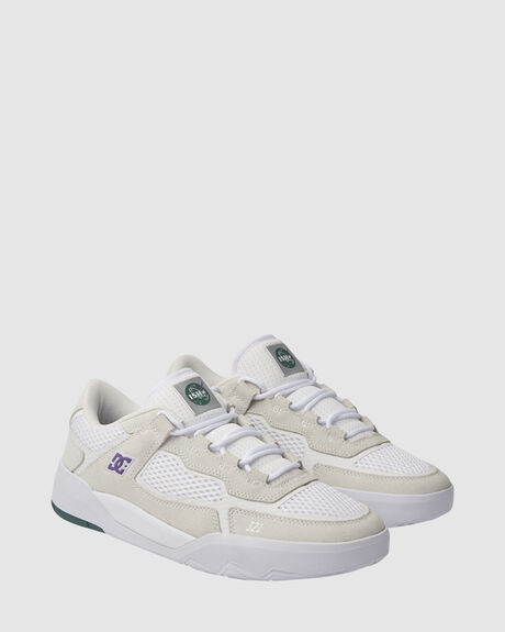 WHITE PURPLE MENS FOOTWEAR DC SHOES SNEAKERS - ADYS100838-WHP
