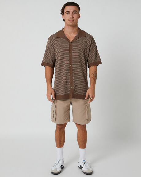 BROWN MENS CLOTHING ROLLAS SHIRTS - S34H20-120