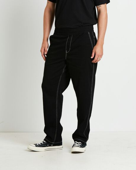 BLACK MENS CLOTHING TAIKAN PANTS - 1000103583-BLK-XS