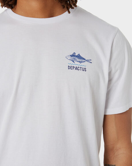 WHITE MENS CLOTHING DEPACTUS GRAPHIC TEES - D5212001WHITE