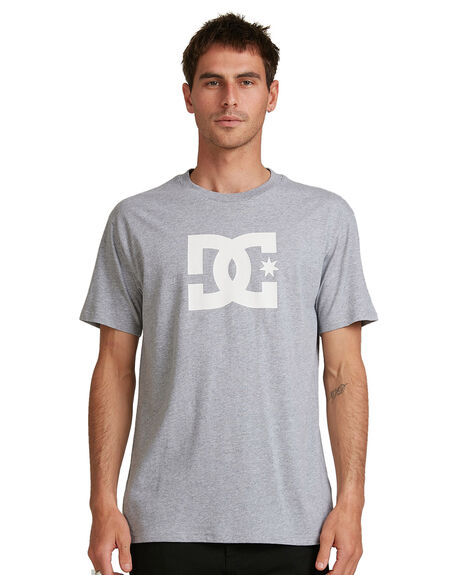 HEATHER GREY MENS CLOTHING DC SHOES GRAPHIC TEES - UDYZT03774-KNFH