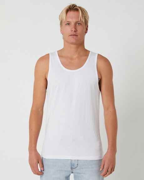 WHITE MENS CLOTHING THRILLS T-SHIRTS + SINGLETS - TH23-105A