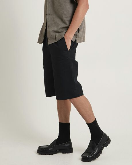 BLACK MENS CLOTHING SPENCER PROJECT SHORTS - SPMS25229-BLK-28