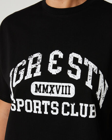 BLACK WOMENS CLOTHING JGR AND STN T-SHIRTS + SINGLETS - JSW188