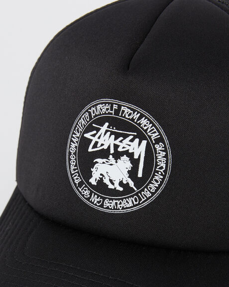 BLACK MENS ACCESSORIES STUSSY HEADWEAR - ST735000BLK