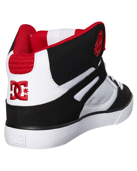 WHITE BLACK RED MENS FOOTWEAR DC SHOES SNEAKERS - ADYS400043XWKR