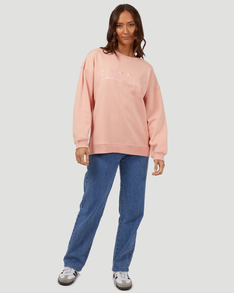 PALE PINK WOMENS CLOTHING SILENT THEORY JUMPERS - 6014051.PPNK
