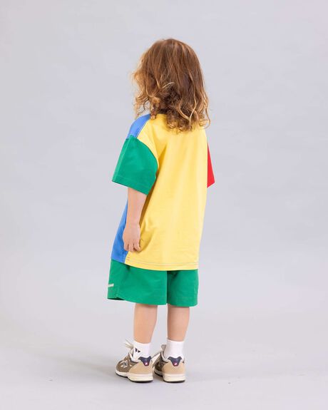 MULTI KIDS BOYS SONNIE T-SHIRTS + SINGLETS - KSHSS2432-MT-1