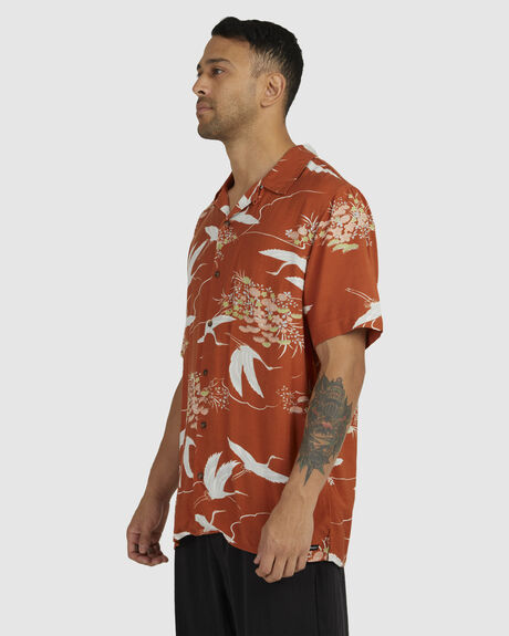 SANDLEWOOD MENS CLOTHING RVCA SHIRTS - UVYWT00125-CNS0