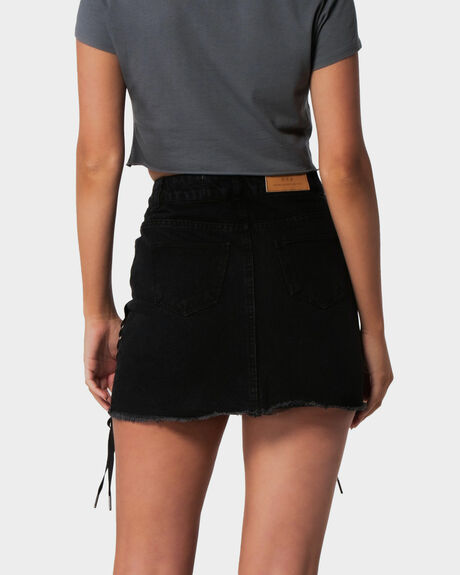 BLACK WOMENS CLOTHING ONEBYONE SKIRTS - OBO-900-10