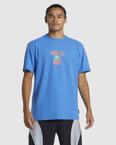 NEBULAS BLUE MENS CLOTHING QUIKSILVER T-SHIRTS + SINGLETS - AQYZT09910-BQV0