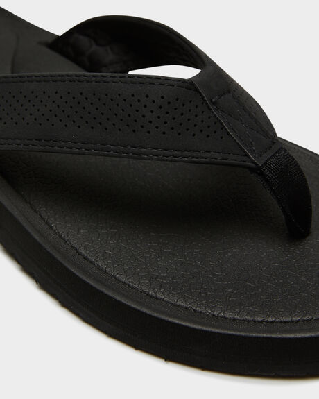 BLACK MENS FOOTWEAR RIP CURL SLIDES + THONGS - TCTG470090