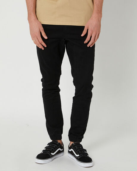 BLACK MENS CLOTHING RUSTY PANTS - PAM0690BLK