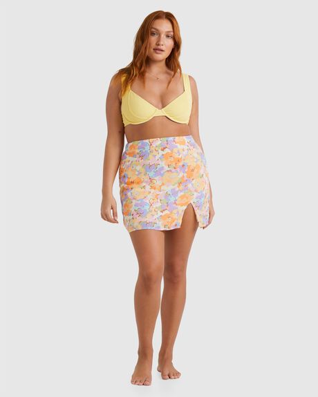 WHITE MULTI WOMENS CLOTHING BILLABONG SKIRTS - UBJWK00143-WCC0