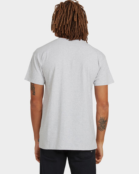 LIGHT GREY HEATHER MENS CLOTHING BILLABONG T-SHIRTS + SINGLETS - UBYZT00162-LGH