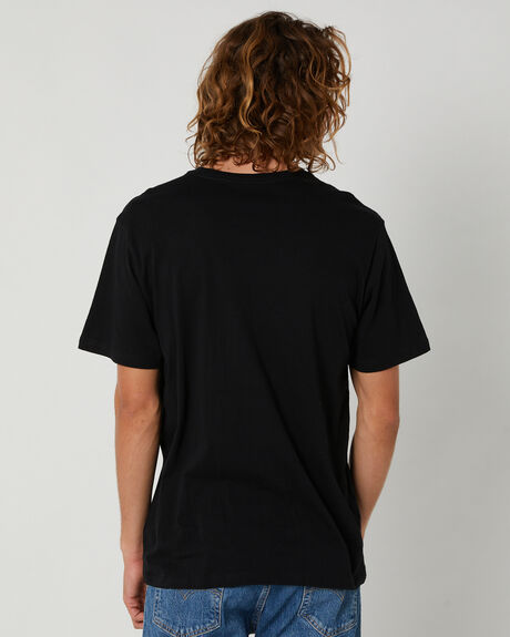 BLACK MENS CLOTHING HURLEY GRAPHIC TEES - HATS1020H010