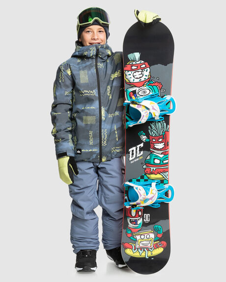 SHADOW CHECKS FLINT SNOW KIDS QUIKSILVER SNOW JACKET - EQBTJ03199-SNA5