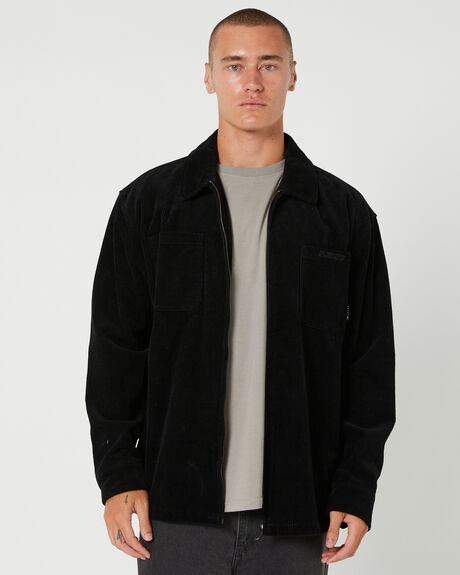 BLACK MENS CLOTHING RUSTY JACKETS - JKM0459BLK