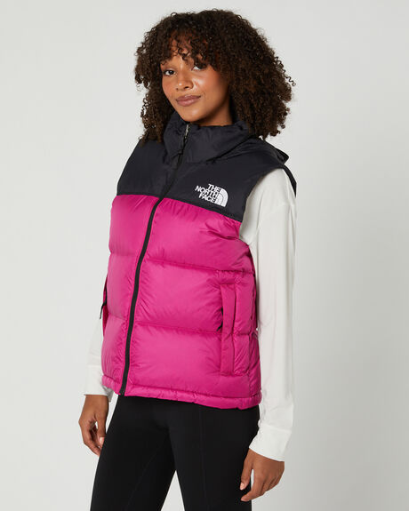 FUSCHIA PINK WOMENS CLOTHING THE NORTH FACE JACKETS - NF0A3XEP146