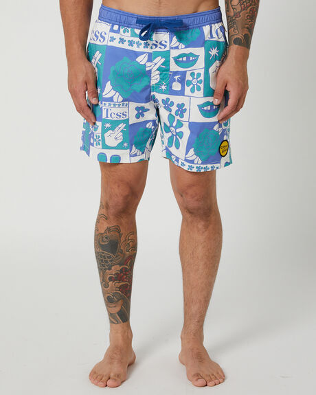 BLUE MENS CLOTHING THE CRITICAL SLIDE SOCIETY BOARDSHORTS - BS2375-BLU