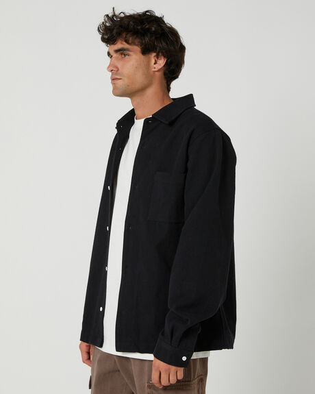 BLACK MENS CLOTHING MISFIT SHIRTS - MT036402BLACK