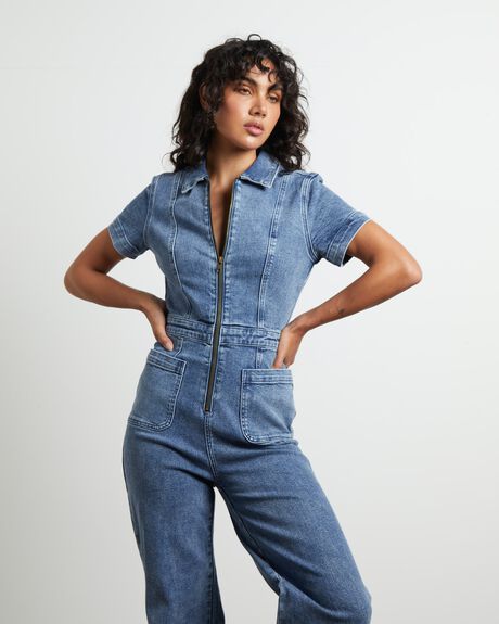 BLUE WOMENS CLOTHING INSIGHT PLAYSUITS + OVERALLS - 1000105839-BLU-XXS