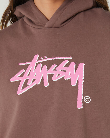 CHOCOLATE WOMENS CLOTHING STUSSY HOODIES - ST135302CHOC