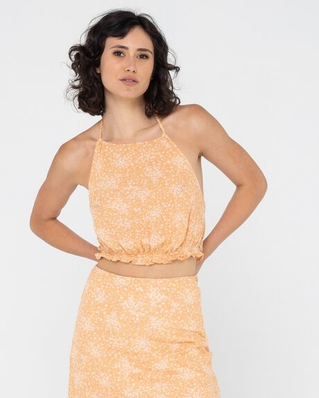 SUNSET PEACH WOMENS CLOTHING RUSTY FASHION TOPS - S22-WSL0767-STP-06