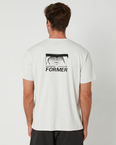 GREY MARLE MENS CLOTHING FORMER T-SHIRTS + SINGLETS - FTE-23309GRYM
