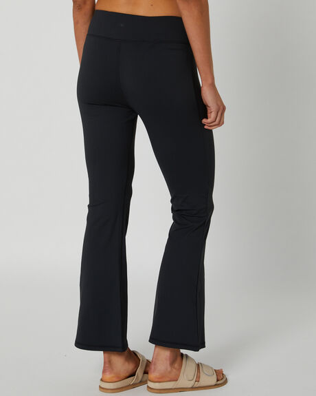 BLACK WOMENS ACTIVEWEAR RIP CURL LEGGINGS + PANTS - 027WPA0090
