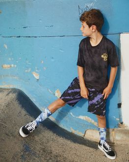 Vans shorts kids purple hotsell