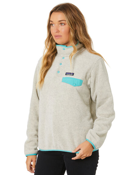 Patagonia Womens Lightweight Synchilla Snap T Pullover - Oatmeal ...