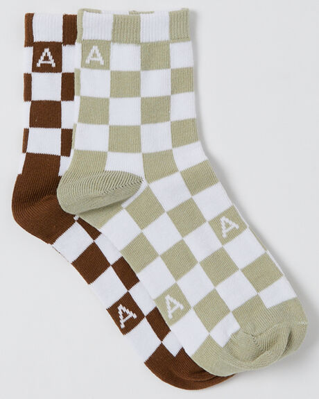 CHECK WOMENS ACCESSORIES AFENDS SOCKS + UNDERWEAR - A234665-CHK