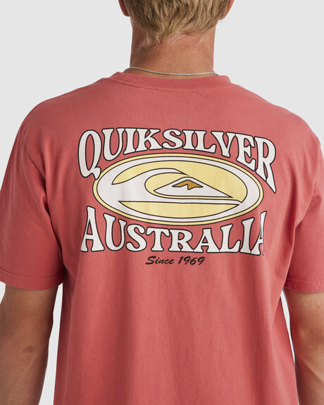 MINERAL RED MENS CLOTHING QUIKSILVER T-SHIRTS + SINGLETS - UQYZT05244-MMZ0