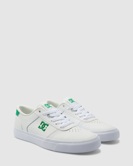 WHITE GREEN MENS FOOTWEAR DC SHOES SNEAKERS - ADYS300763-WGN