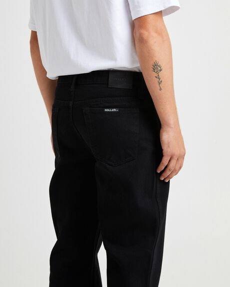 BLACK MENS CLOTHING ROLLAS JEANS - GPM0001445-DNM-28