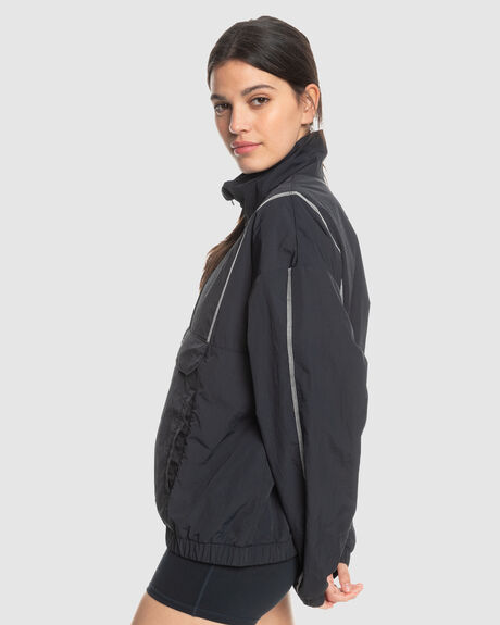 ANTHRACITE WOMENS CLOTHING ROXY COATS + JACKETS - ERJJK03565-KVJ0